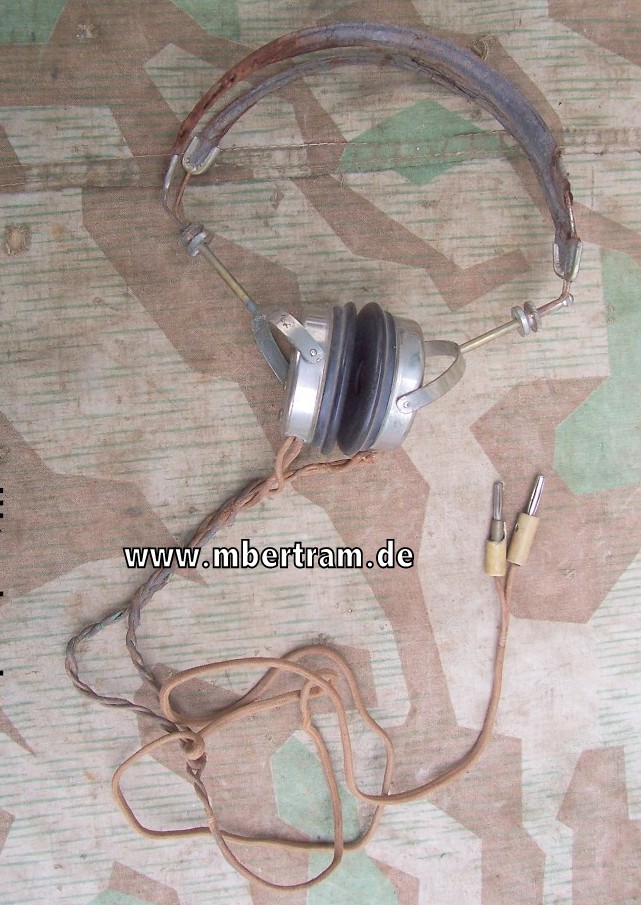 Wehrmacht Funkkopfphörer , Hersteller:"ADI"