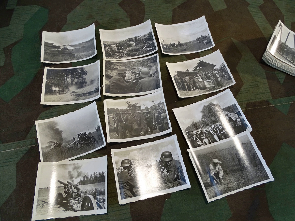 Fotoserie, 72 Fotos des Hannoversches Schützen Rgt., Russlandfeldzug für Dienstzeitalbum