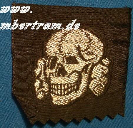 Totenkopf f. SS-Führer Schiffchen oder Einheitsfeldmütze