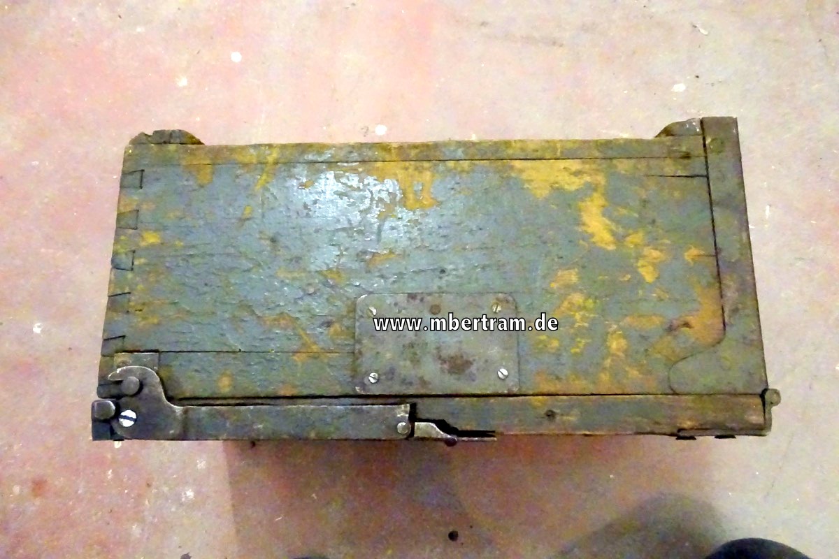 13015-13 Deko MG Schwarzlose 07/12, 1. Weltkrieg mit Lader und 2 Gurtkästen, Selten !