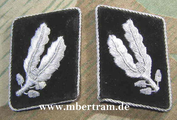 Replik: Paar Kragenspiegel Waffen- SS, Standarten Oberf.