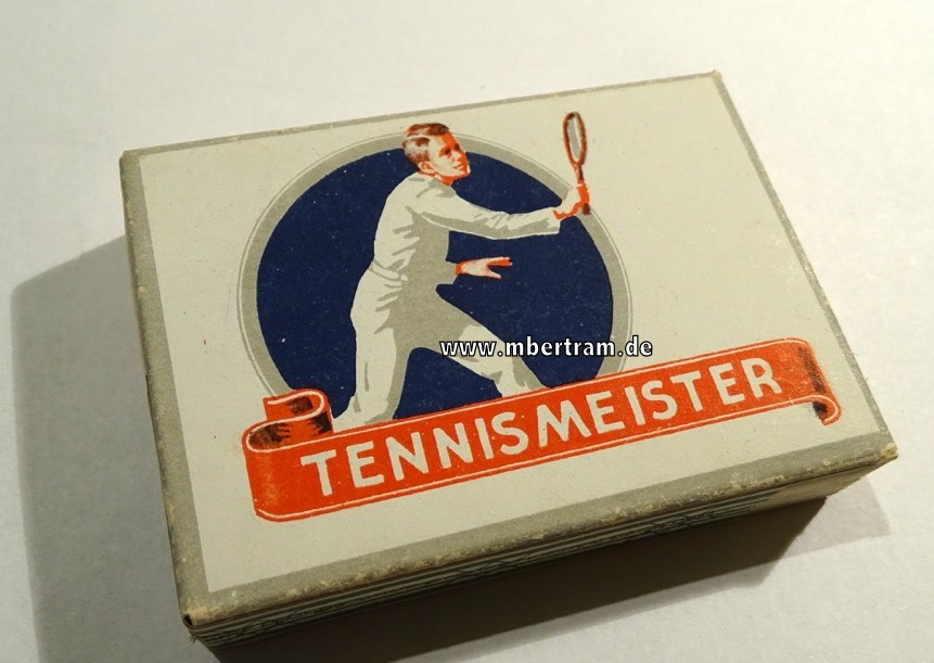 Cigarillo Schachtel " Tennismeister " aus Wehrmachts Offiziers Nachlass um 1943-45