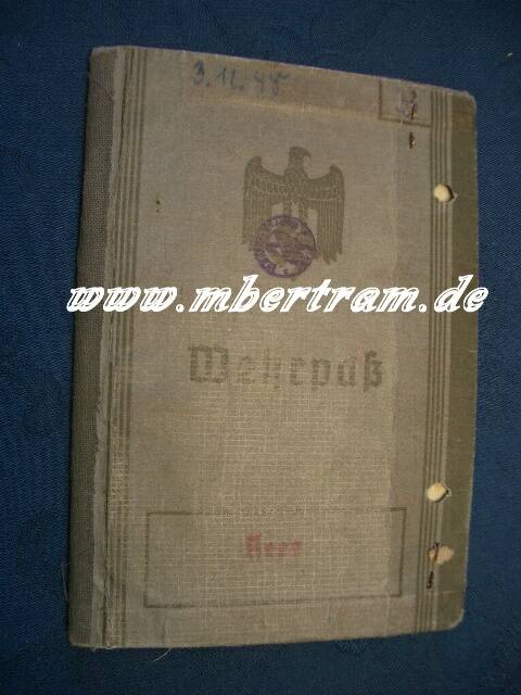 Wehrpass 9.Gren.Rgt.366,Inf.StAbz, Verw.Abz,NkSp.,EK2