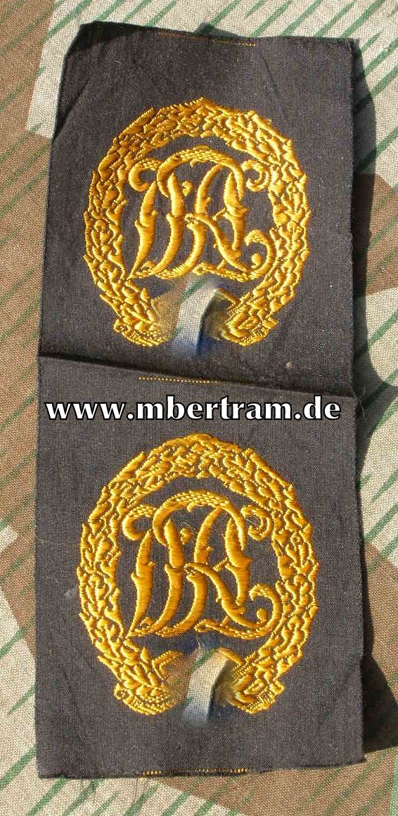 2 Stück REICHSSPORTABZEICHEN DRL IN BRONCE, gewebt