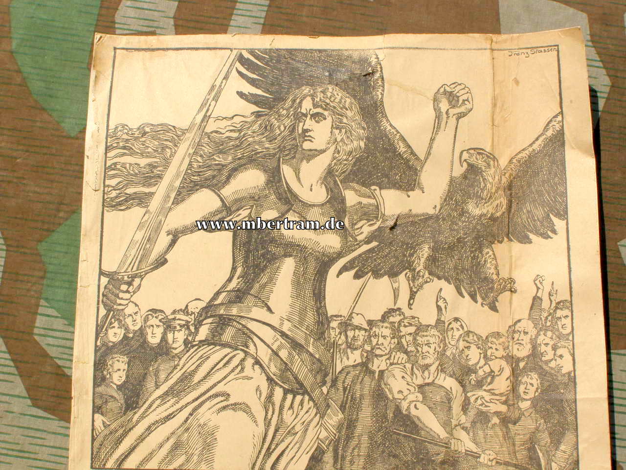 Durchhalte Propaganda Plakat 1. WK deutsch, 1917