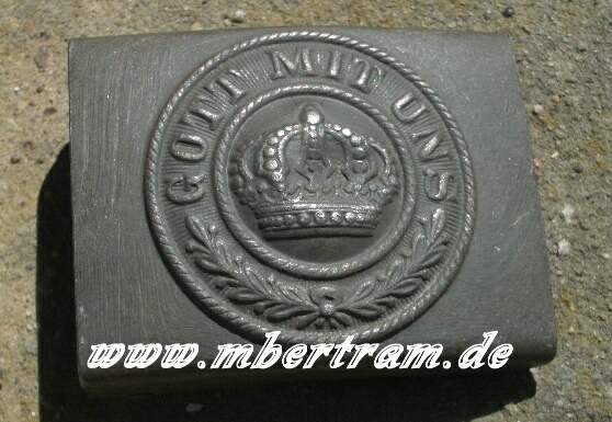 PREUSSEN KOPPELSCHLOSS MANNSCH. 15-1918 FELDGRAU