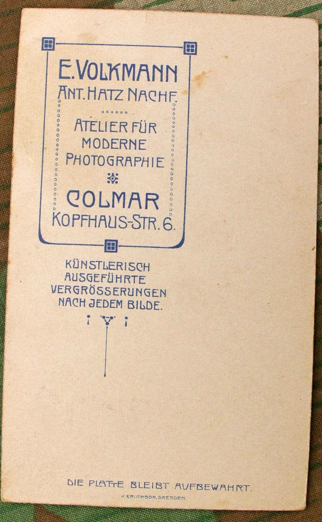 Kabinetfoto: Jäger-Regiment zu Pferde Nr. 3, Colmar