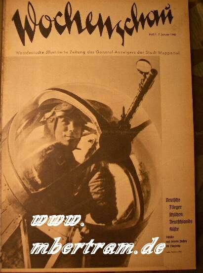 Sammelband Westdeutsche Illu. Zeitung, Wochenschau, 1940