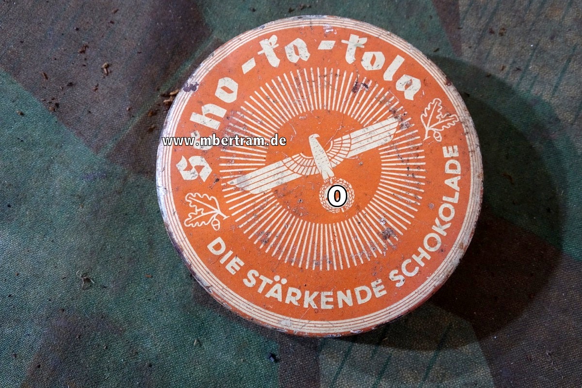 Blechdose für Schokolade "Scho-ka-kola" (Wehrmachtpackung)