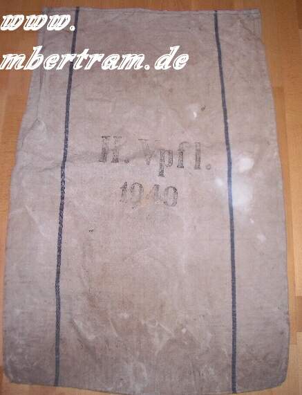 Heeres Verpflegungssack. H. Vpfl., 1940 u. Adler, Z 3-