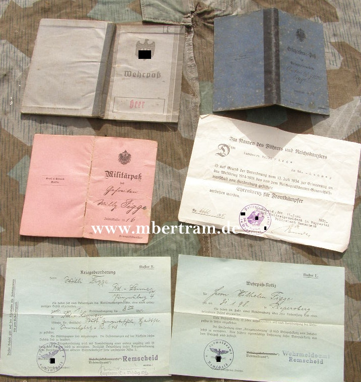 Dokumente 1.WK: Ers.Res.1888, Feldartillerie Rgt. 34...