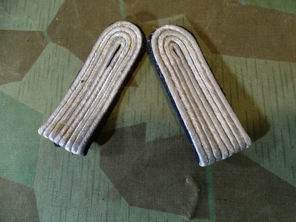 Paar Schulterklappen Leutnant Kriegsmarine, zum einschlaufen, Z 3-