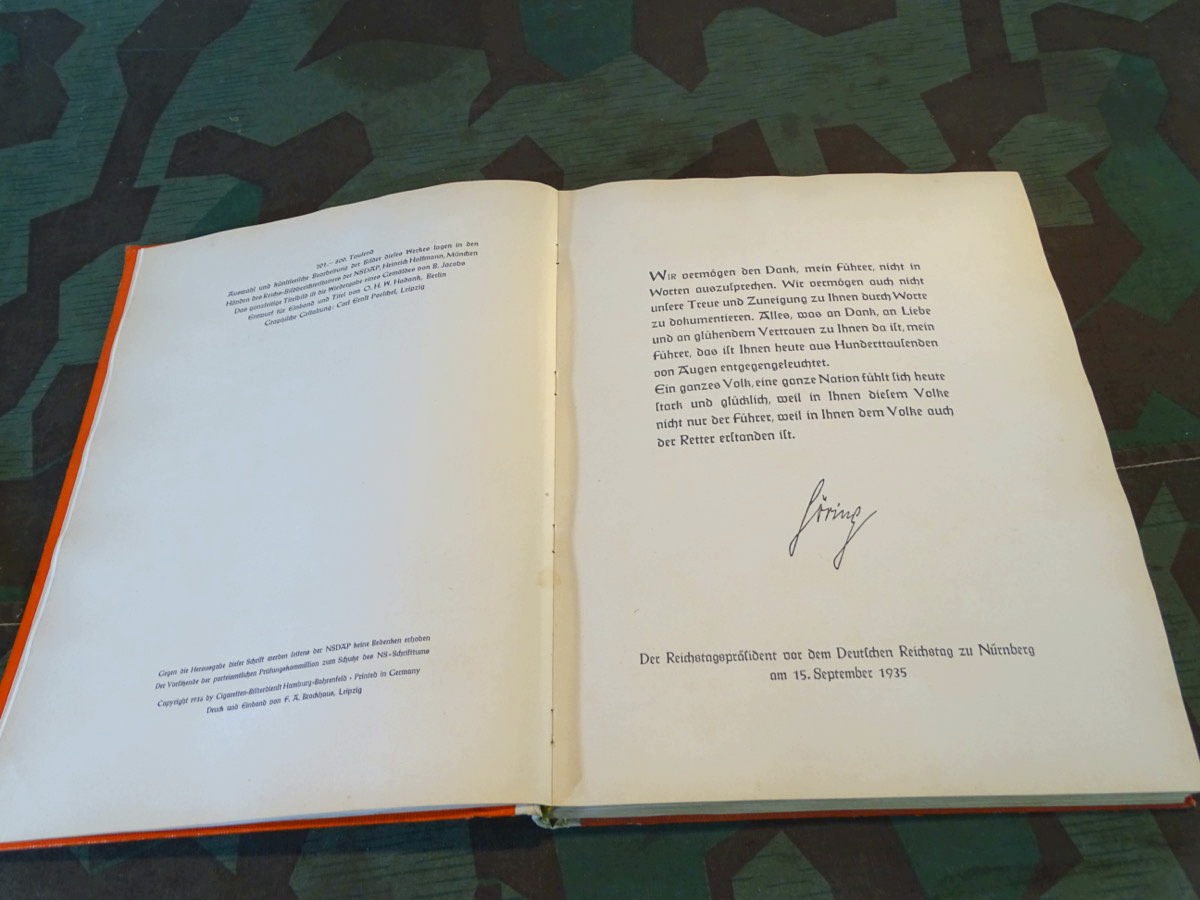 SAMMELBILDER ALBUM ADOLF HITLER,1936, mittlerer Zustand SAMMELBILDER ALBUM ADOLF HITLER,1936, mittlerer Zustand