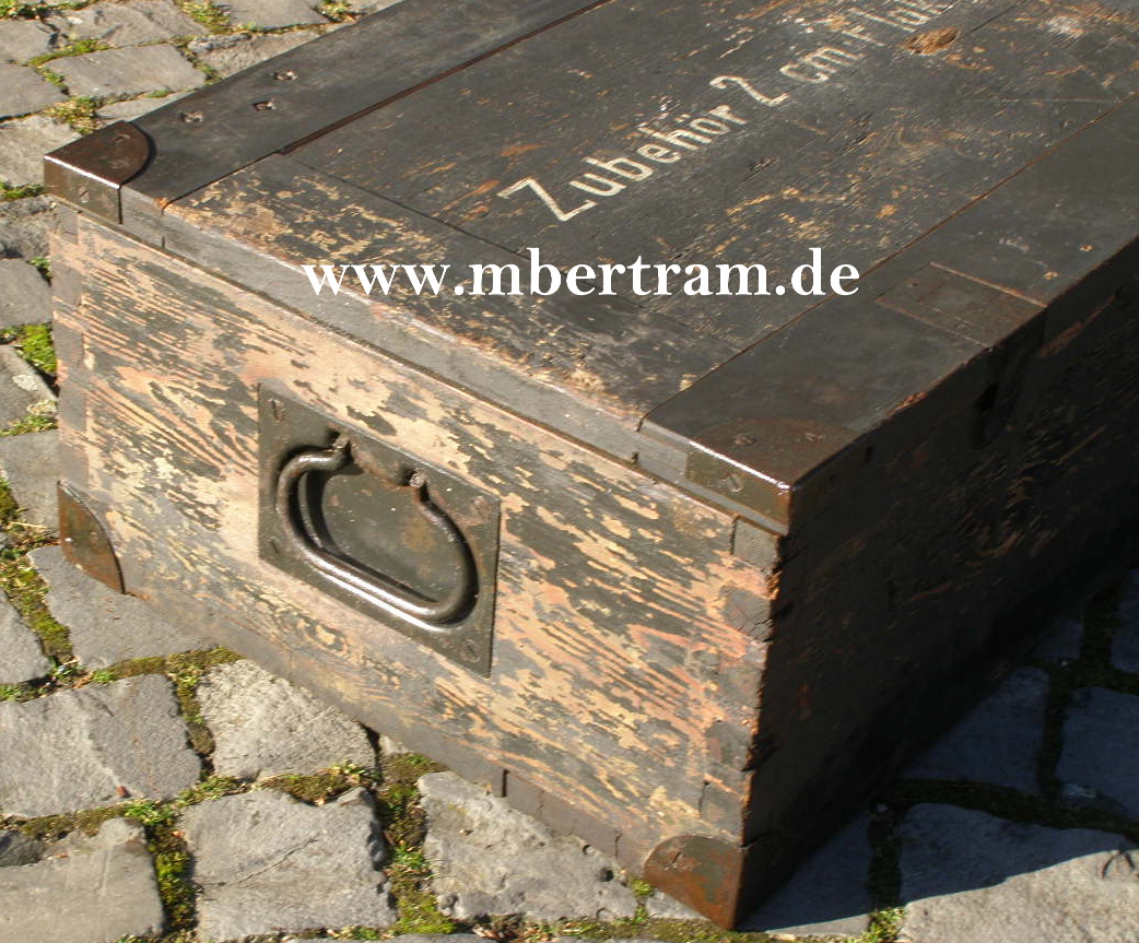 Transportkiste Holz " 2cm Flak 30, Zubehör Lafette"