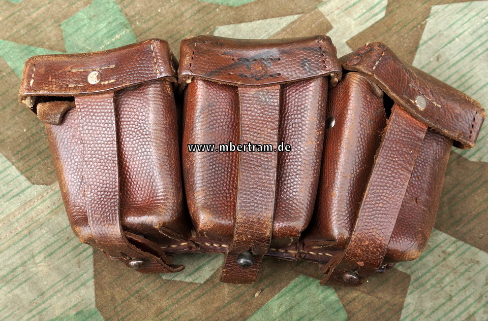 Erster Weltkrieg Gewehr 98, braune Patronentasche von 1915