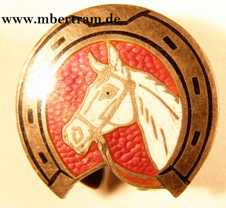 Abzeichen Reit- und Fahrverein, um 1940, Buntmetall