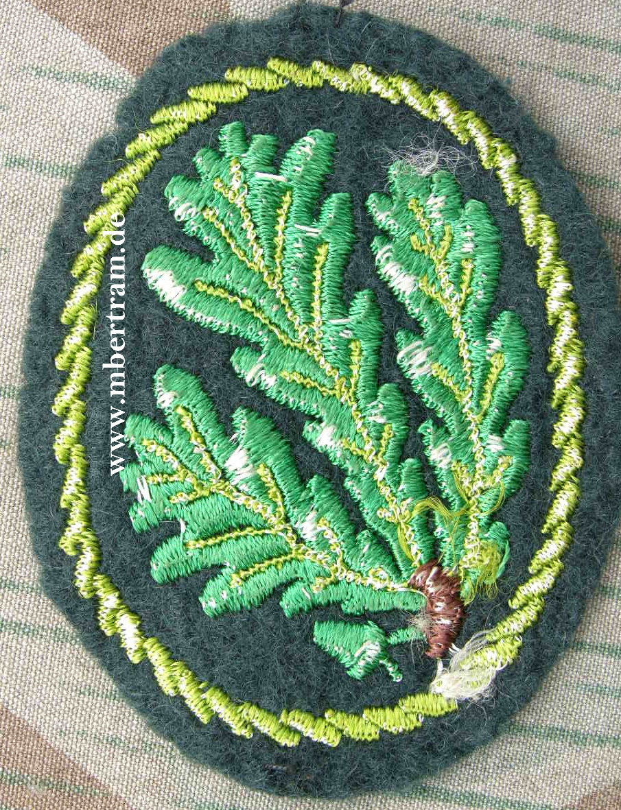 Ärmelabzeichen Jägertruppe dunkelgrün, gestickt