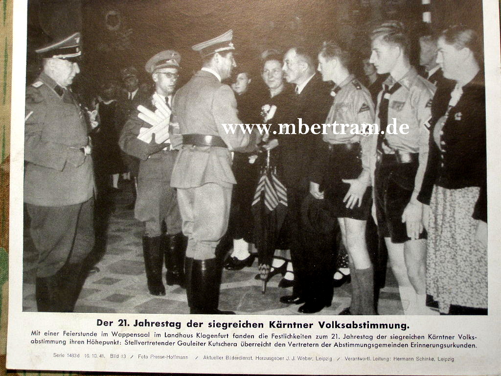 Jahrestag Kärntner Volksabstimmung, Gaul. Kutschera 1941