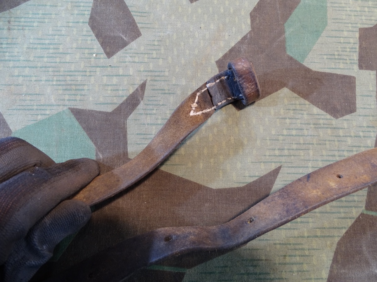 Brauner Leder Trageriemen für Steyr Mannlicher M 95 Karabiner, vereinfachte Fertigung 1916
