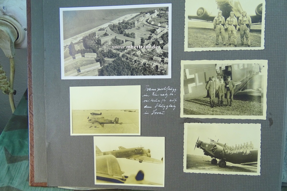 12371-347 Umfangreicher Nachlass Ju 52 Bordschütze, DK Gold, LW Pokal, Legion Condor, Alben....