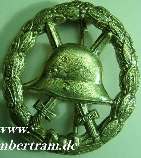 Verwundetenabzeichen in Silber durchbrochen, Buntmetall